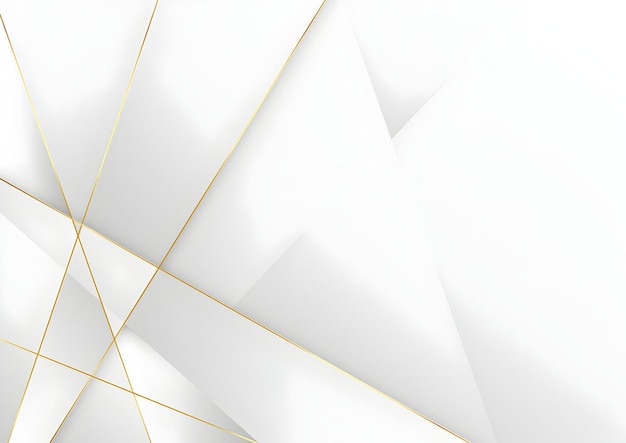 Elegante witte en gouden abstracte geometrische achtergrond