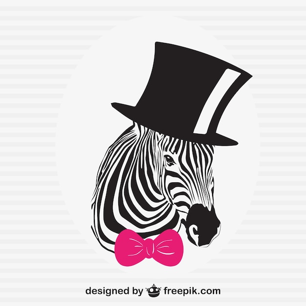 Elegante zebra vector illustration