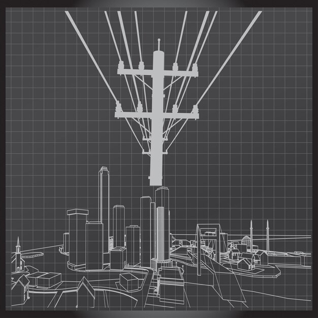 Elektriciteitspalen en constructies