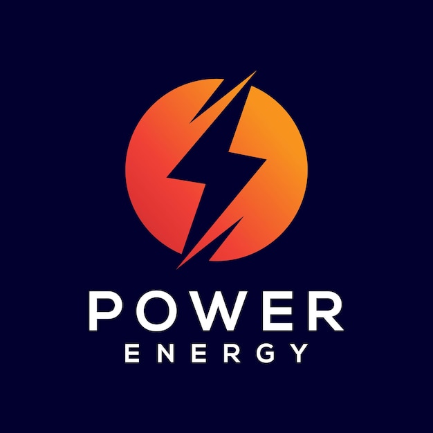 Elektrisch energie logo ontwerp vector