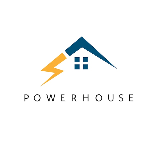 Elektrisch huis of power house pictogram vector concept ontwerp web