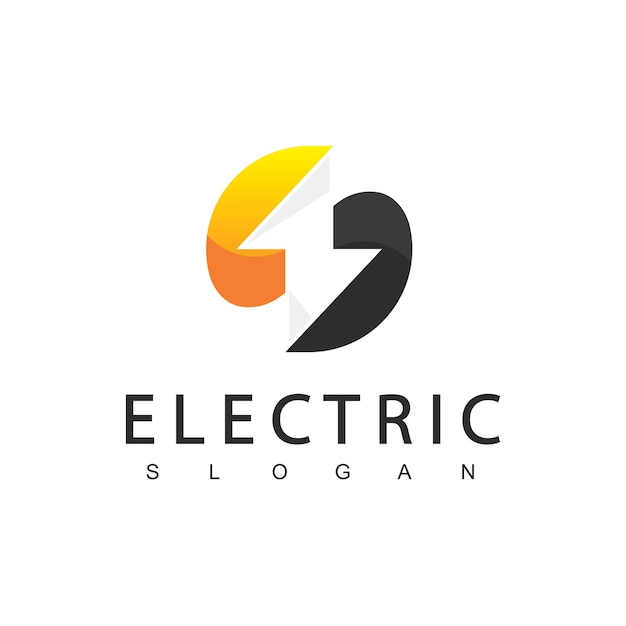 Elektrisch Logo Energie Icoon