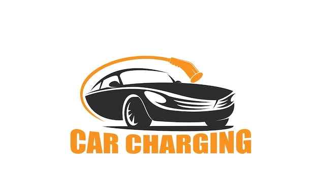 Elektrische auto EV auto opladen service icoon