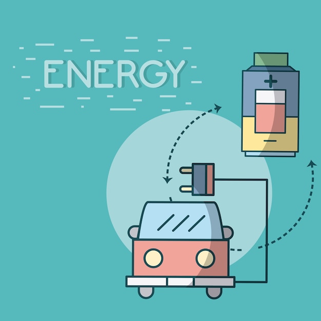 Elektrische auto schone energie