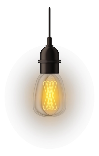 Elektrische Edison-lamp Gloeiende realistische gloeilamp