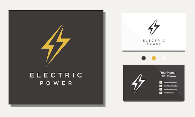 Elektrische energie bliksemschicht snel logo ontwerp vector pictogrammalplaatje