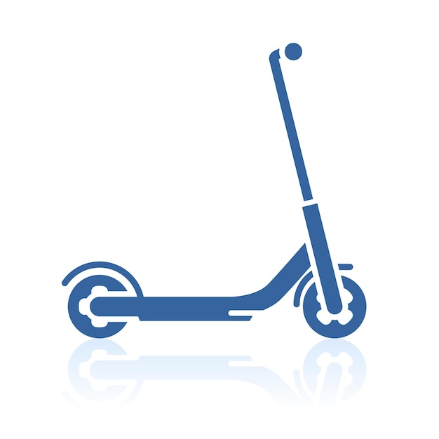 Elektrische kick scooter Icon eco transport voor stadslevensstijl vector