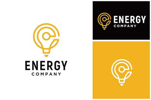 Elektrische LED-lamp voor logo-ontwerp met elektrische energie