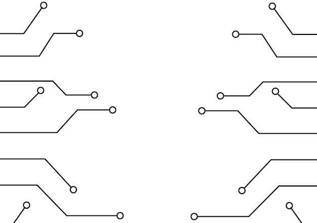 Elektrische printplaat achtergrond voor elektrische apparaten vector illustratie