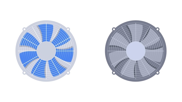 Elektrische ventilatoren vector illustratie ventilator geïsoleerd op een witte achtergrond