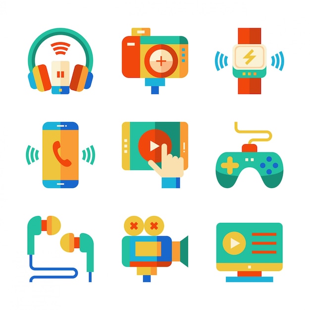 Vector elektronisch plat pictogram