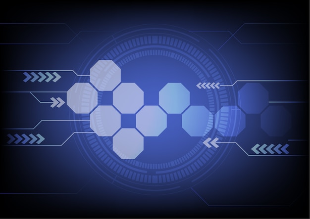 Vector elektronische technologieachtergrond