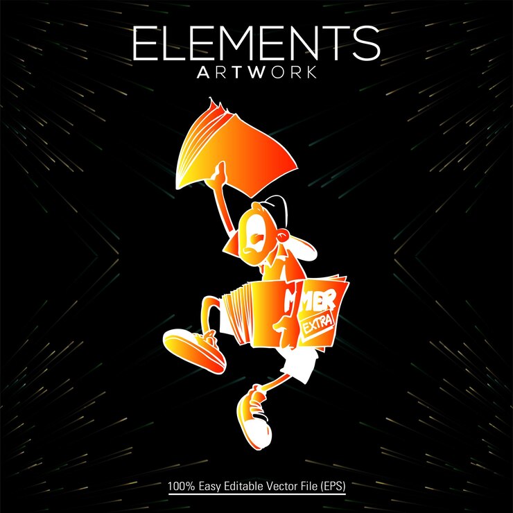 Vector element artwork vectors with multiple shades and differnt shades shapes
