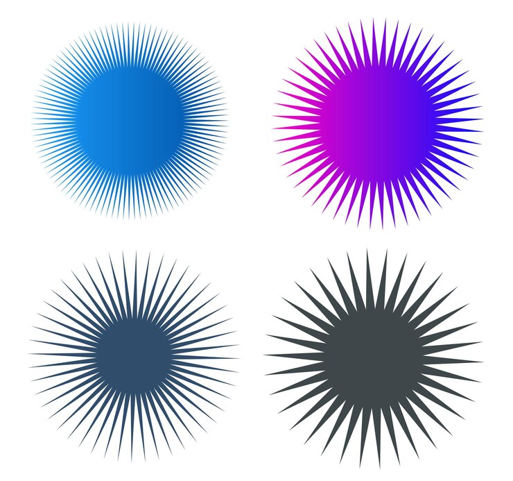 Vector element design color bubbles isolated on white background