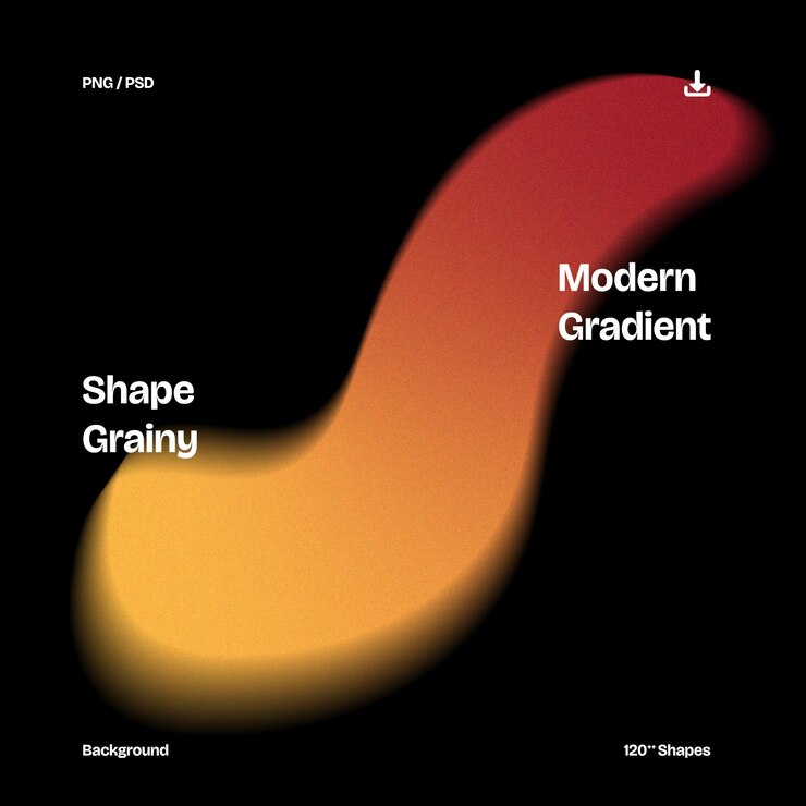 Vector element grainy ornament blurred background holo gradient shape noise texture