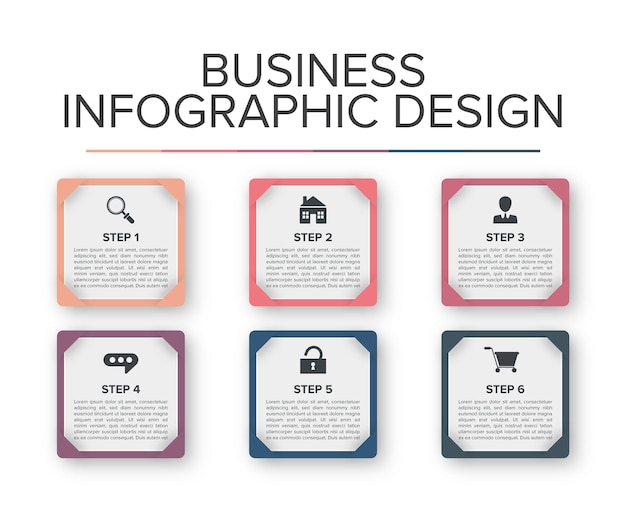 Element set Modern Infographic Design ideeën elegante presentatie business