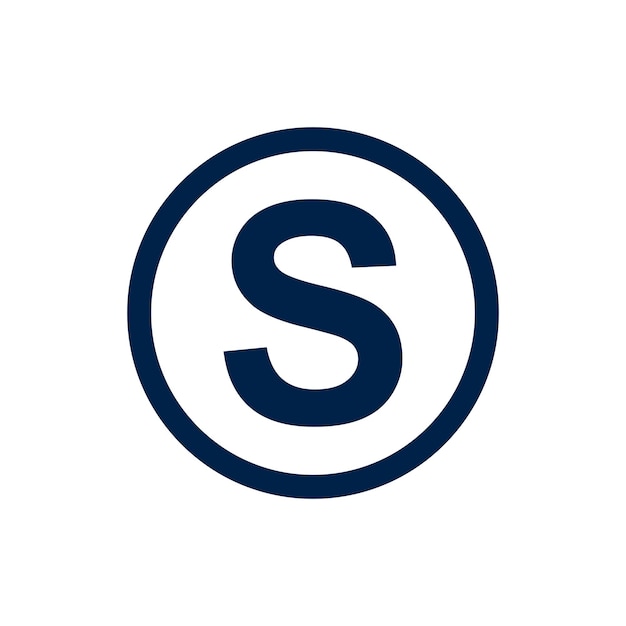 Vector elementen van de sjabloonontwerp van het logo van de letter s