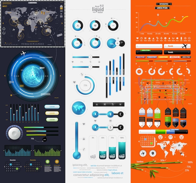 Elementen van infographics