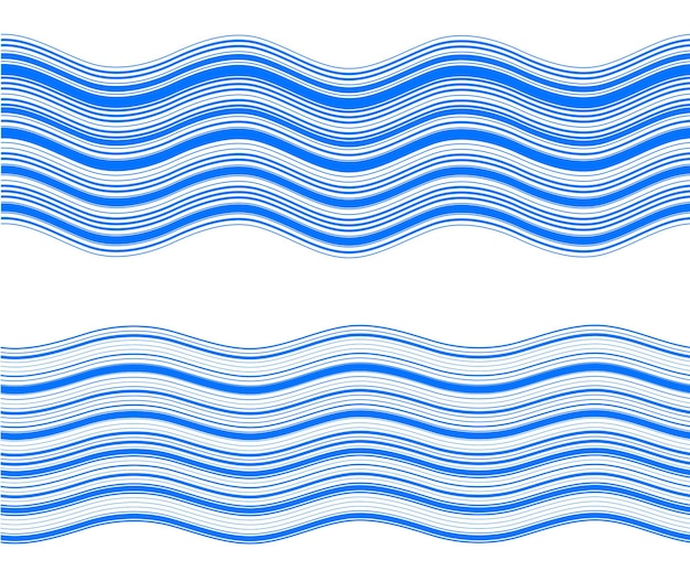 Вектор Элементы дизайна абстрактные голубые волнистые полосы, накладывающиеся на белый фон для плаката брошюры страницы креативное искусство линии изображения векторная иллюстрация eps 10 свежесть природная тема пресная вода