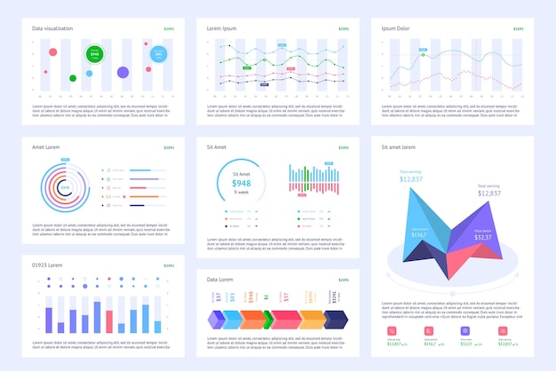 Vector elements of infographics and statistics