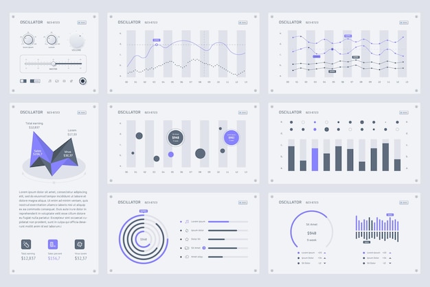 Vector elements of infographics and statistics