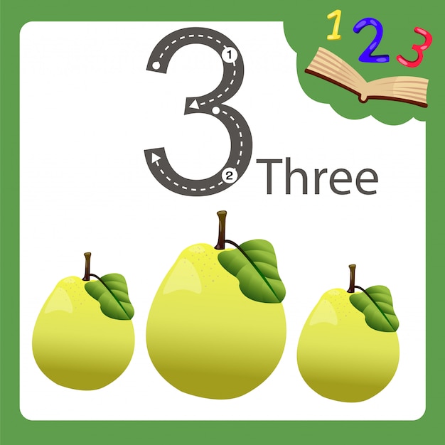 Vector elements of three number quince