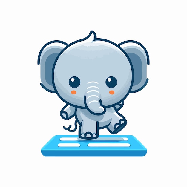 Elephant Cartoon Illustration