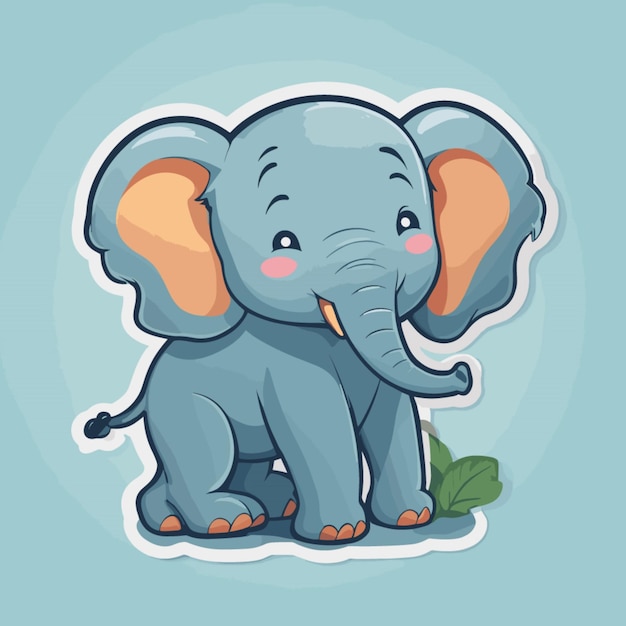 Elephant cartoon vector