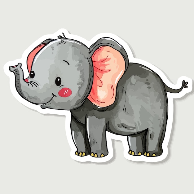 Vector elephant clipart