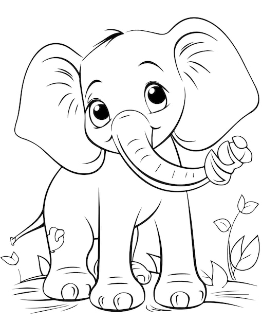 Free Elephant Coloring Pages with Full Book