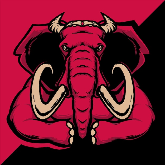 Elephant Devil Esport Logo   Illustration