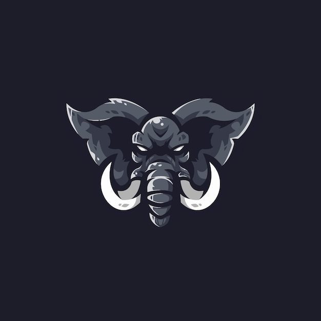 Elephant e-sports team logo template