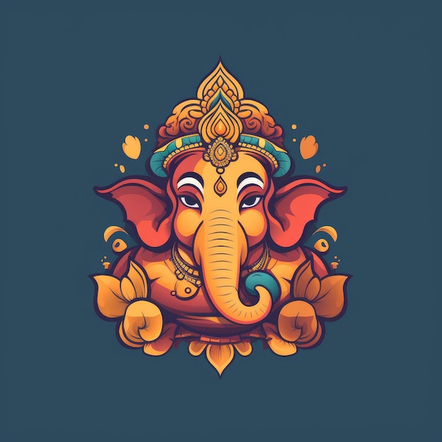 Elephant ganesha vector art for spiritual and cultural themes