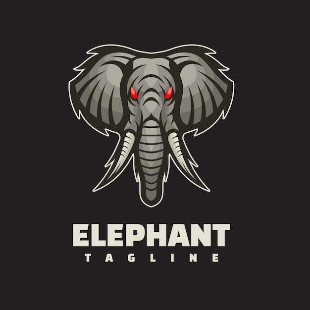 Elephant head logo