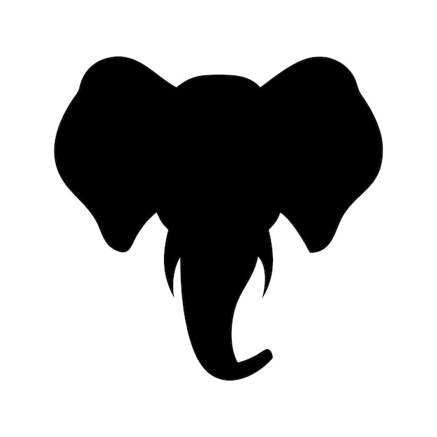elephant head silhouette