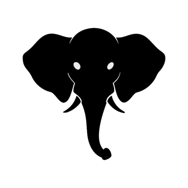 elephant head silhouette
