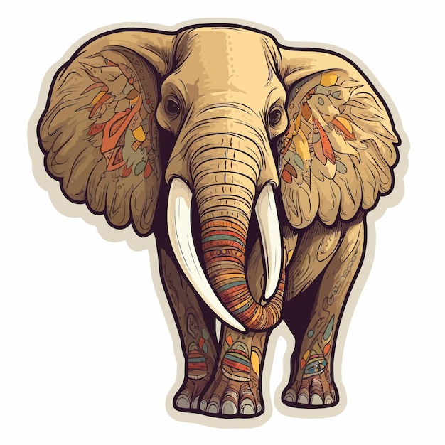 elephant illustration for kids
