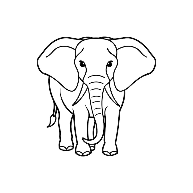 elephant line art design