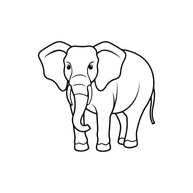 elephant line art design