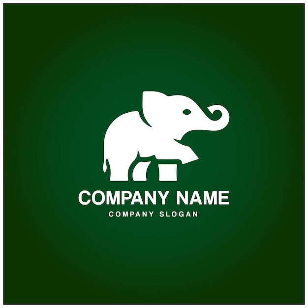 Progettazione del logo dell'elefante per un'azienda