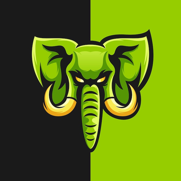 Слон дизайн логотипа векторная иллюстрация