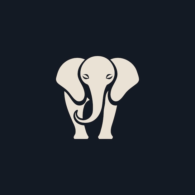 Elephant logo design vector illustration