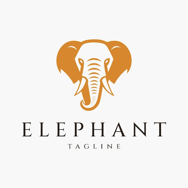 Elephant logo design vector illustration