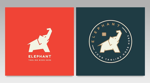 Elephant logo design vector template and Illustration