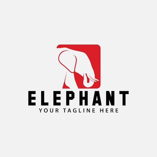 elephant logo design vector template