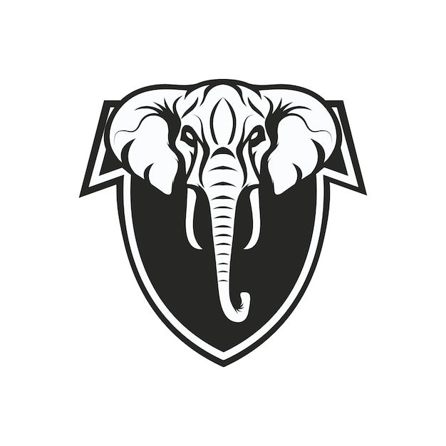 Elephant logo mascot sport illustration