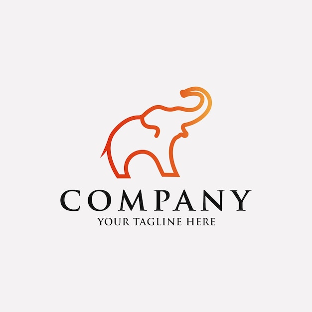 Elephant logo vector illustration