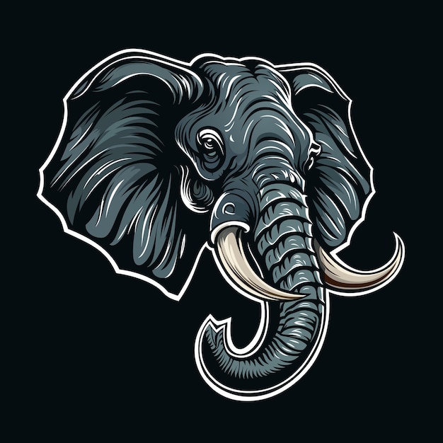 Vector elephant mascot ai generated animal character