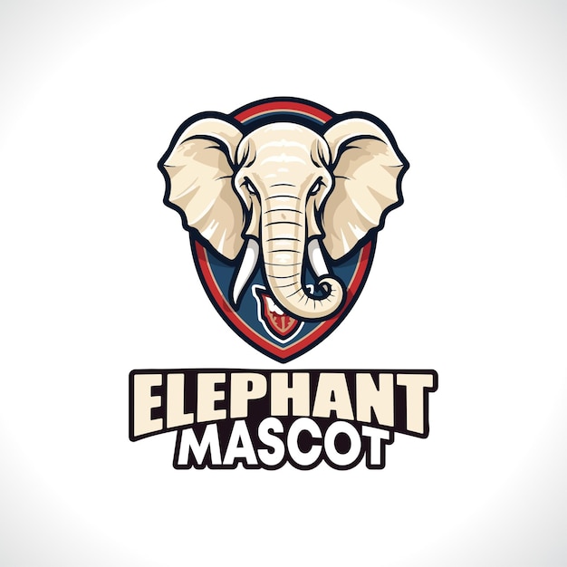 Elephant Mascot Logo Design Elephant Vector