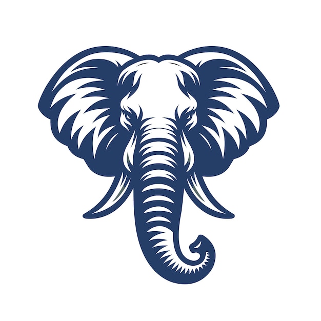 Vector elephant mascot logo